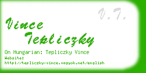 vince tepliczky business card